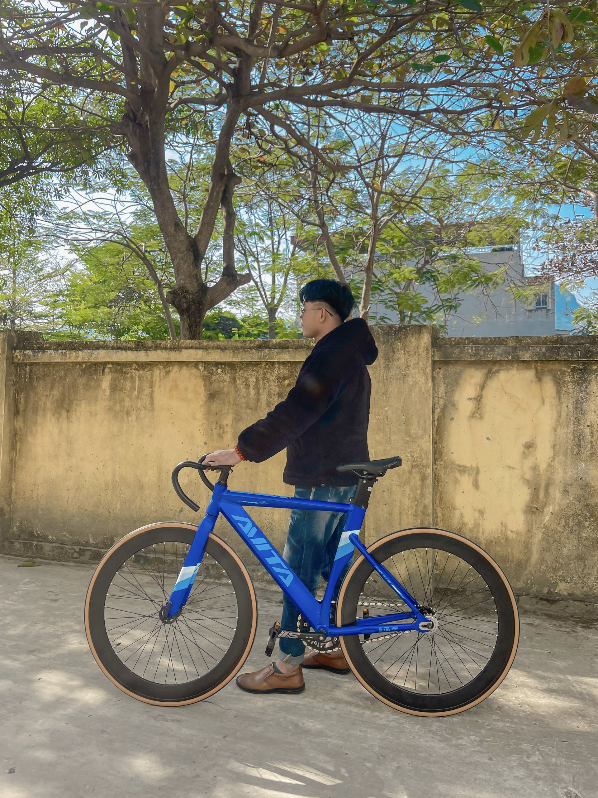 Hình ảnh thực tế của xe đạp fixed gear avita